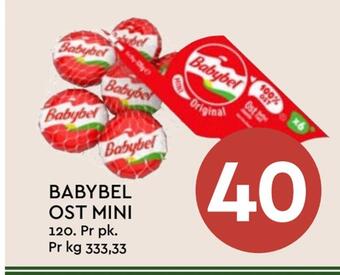 Coop Mega Babybel ost mini tilbud