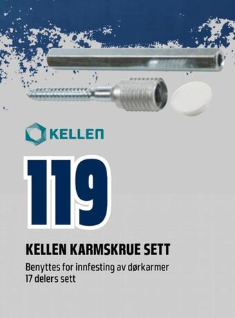 Obs Bygg Kellen karmskrue sett tilbud