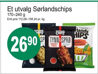 Joker Et utvalg sørlandschips tilbud