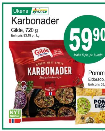 Joker Karbonader tilbud