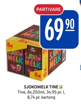 Rema 1000 Sjokomelk tine tilbud