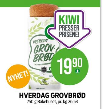 Kiwi Hverdag grovbrød tilbud