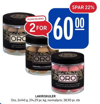 Rema 1000 Lakriskuler tilbud