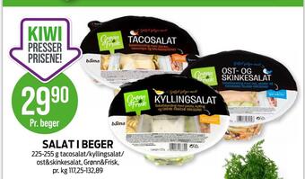 Kiwi Salat i beger tilbud