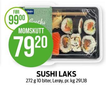 Kiwi Sushi laks tilbud