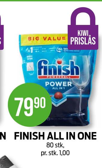 Kiwi Finish all in one tilbud