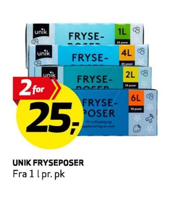 Bunnpris Unik fryseposer tilbud