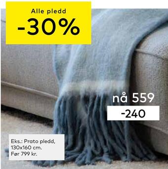 Skeidar Prato pledd tilbud