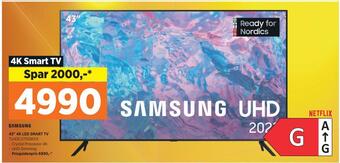 POWER 43 4k led smart tv tilbud