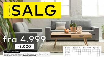 Skeidar Max sofa i rocco grey. 2-seter, 3-seter tilbud