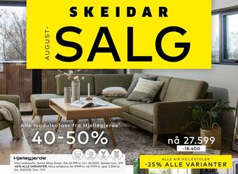 Skeidar Villa modulsofa i synne moss green tilbud