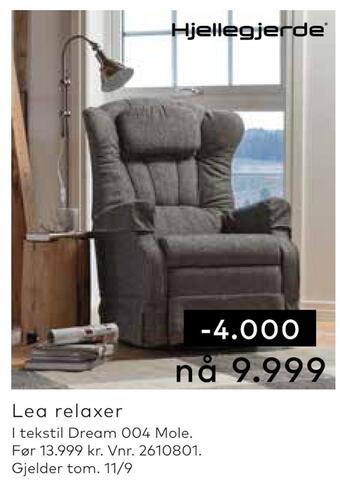 Skeidar Lea relaxer tilbud