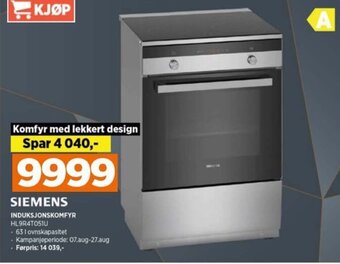 POWER SIEMENS INDUKSJONSKOMFYR tilbud