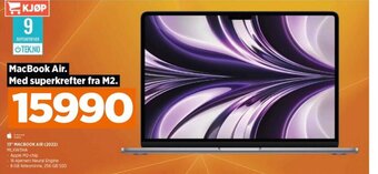 POWER 13" MACBOOK AIR (2022) MLXW3HA tilbud