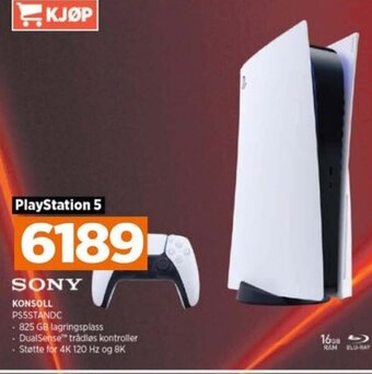 POWER SONY KONSOLL PS5STANDC tilbud