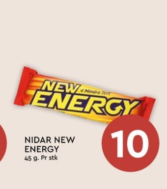 Coop Mega New energy sjokoladebar tilbud