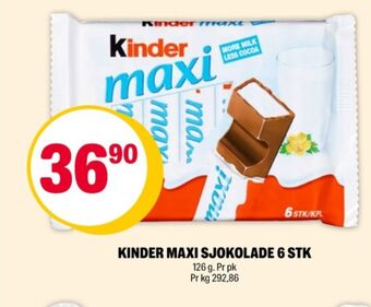 Coop Extra Maxi sjokoladebar tilbud