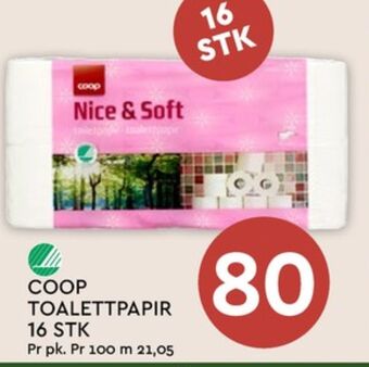 Coop Mega Nice & soft toalettpapir tilbud