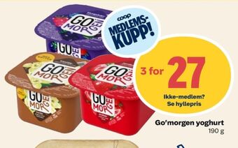 Coop Prix Go morgen yoghurt tilbud