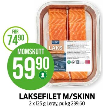 Kiwi Lerøy lakseporsjon tilbud