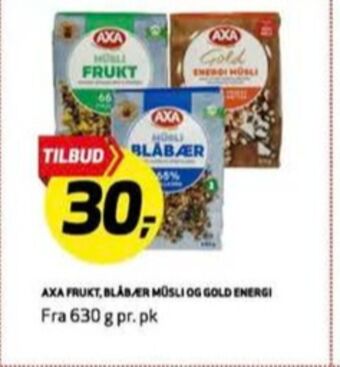 Bunnpris Axa müsli tilbud