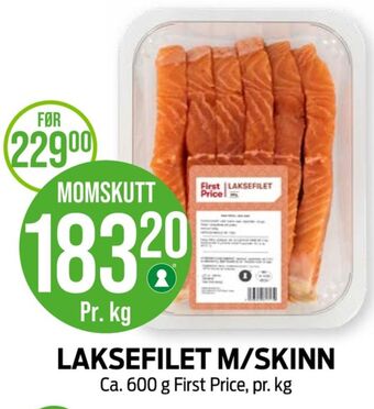Kiwi First price laksefilet tilbud