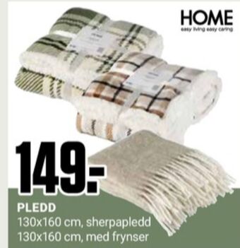 Europris Home pledd tilbud