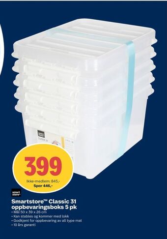 Coop Obs Smart store oppbevaringsboks tilbud