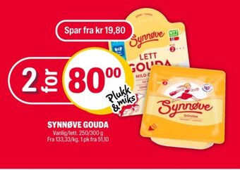 Coop Extra Synnøve finden skiveost tilbud