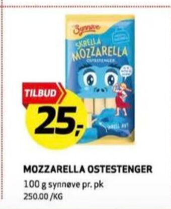 Bunnpris Synnøve finden mozzarella tilbud