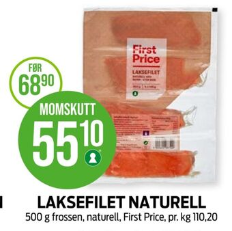Kiwi First price laksefilet tilbud