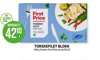 Kiwi First price torskefilet tilbud