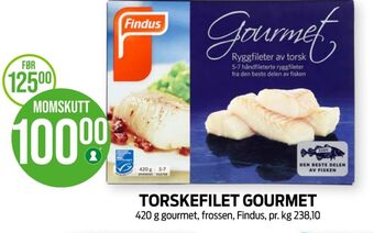 Kiwi Findus torskefilet tilbud