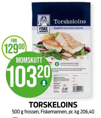 Kiwi Fiskemannen torskeloins tilbud