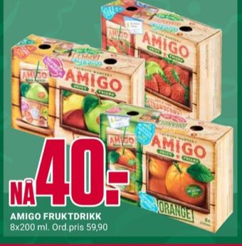 Europris Amigo juice tilbud