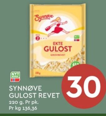 Coop Mega Synnøve finden revet ost tilbud