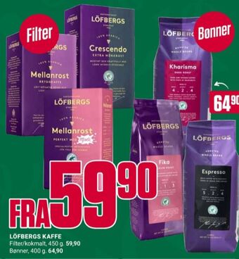 Europris Löfberg kaffe formalet tilbud