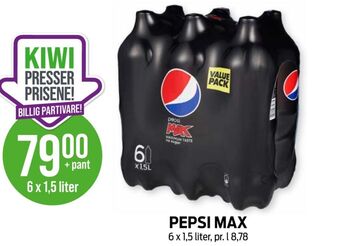 Kiwi Pepsi max brus tilbud