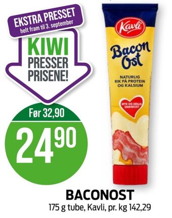 Kiwi Kavli smøreost tilbud