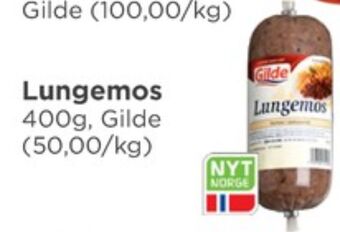 Meny Gilde lungemos tilbud