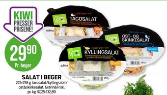 Kiwi Grønn og frisk måltidssalat tilbud