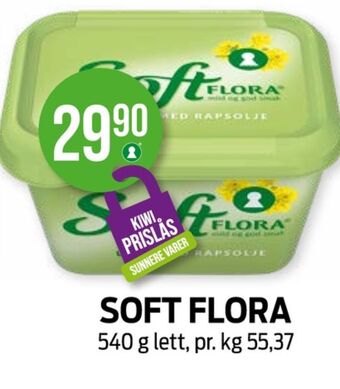 Kiwi Soft flora margarin-fast tilbud