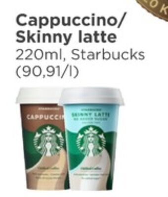 Meny Starbucks iskaffe tilbud