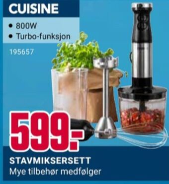 Europris Cuisine stavmikser tilbud