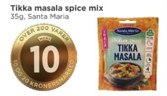 Meny Santa maria kryddermix tilbud