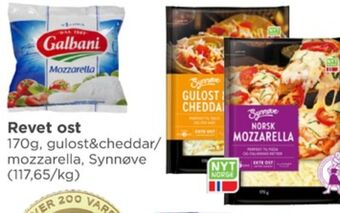 Meny Synnøve finden revet ost tilbud