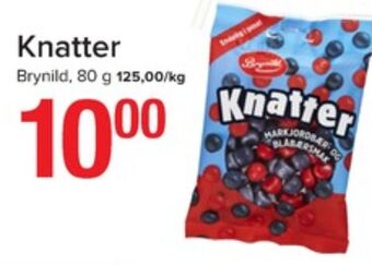 Eurospar Knatter godterier tilbud