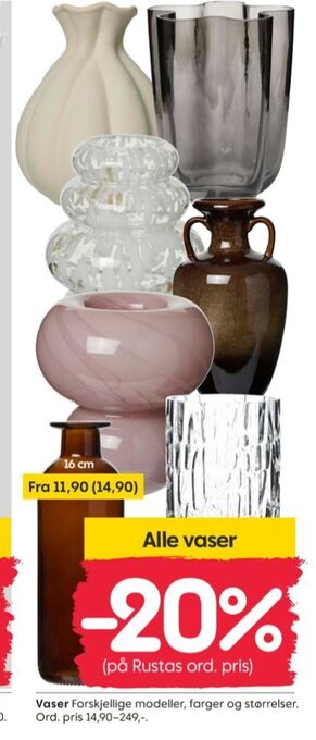 Rusta Ukjent vase tilbud