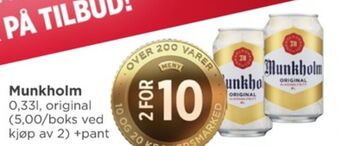 Meny Original øl tilbud