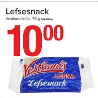Eurospar Vestlands lefse tilbud